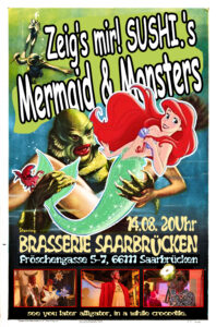 Plakat Mermaids and Monsters am 14.8.2026 in der Brass, Saarbrücken